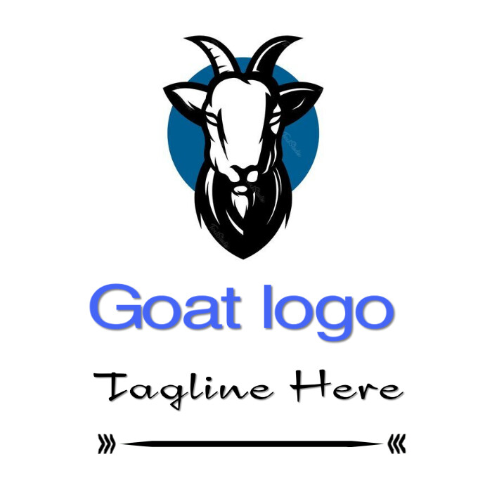 Goat logo Logótipo template