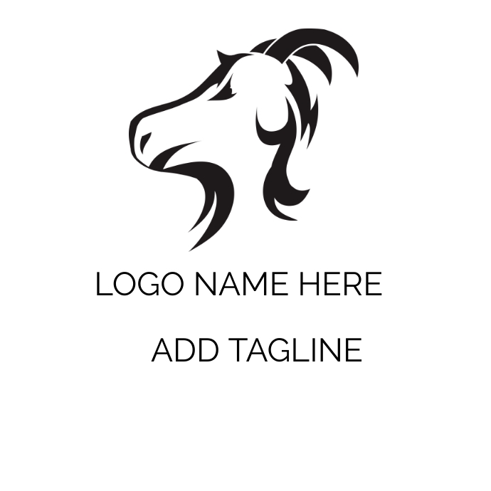 Goat Logo template