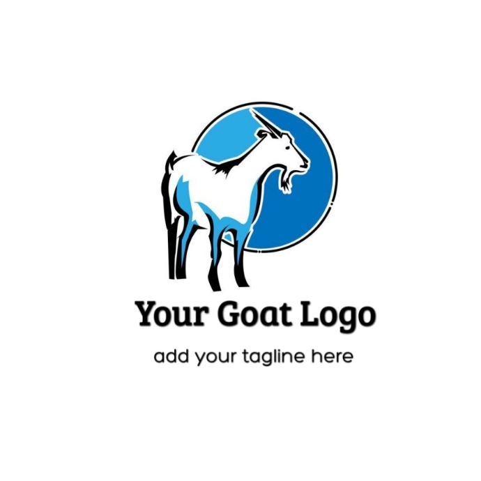 Goat Logo Template PosterMyWall