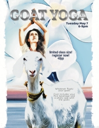 goat yoga flyer template | PosterMyWall