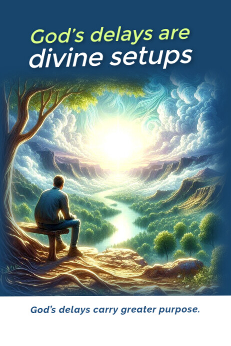 God's delay Template | PosterMyWall