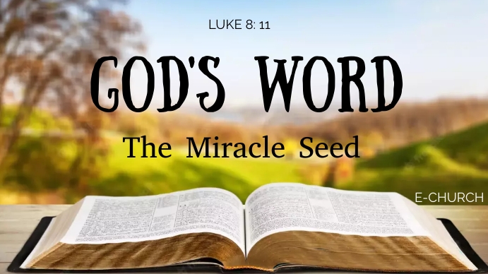 GOD'S WORD POSTER TEMPLATE Prezentacja (16:9)