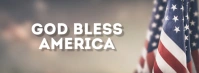 God Bless America Banner Header Video Flag Couverture Facebook template