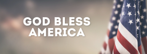 God Bless America Banner Header Video Flag template