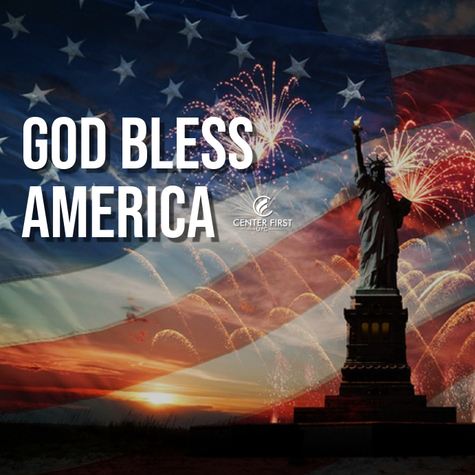 God Bless America Message Instagram template