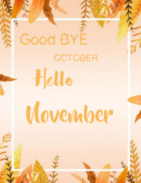 Goodbye November Graphics Good bye November Template | PosterMyWall
