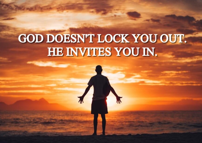 GOD INVITE YOU QUOTE TEMPLATE | PosterMyWall