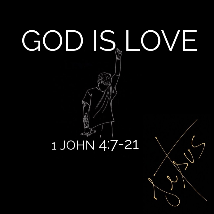 GOD IS LOVE Wpis na Instagrama template