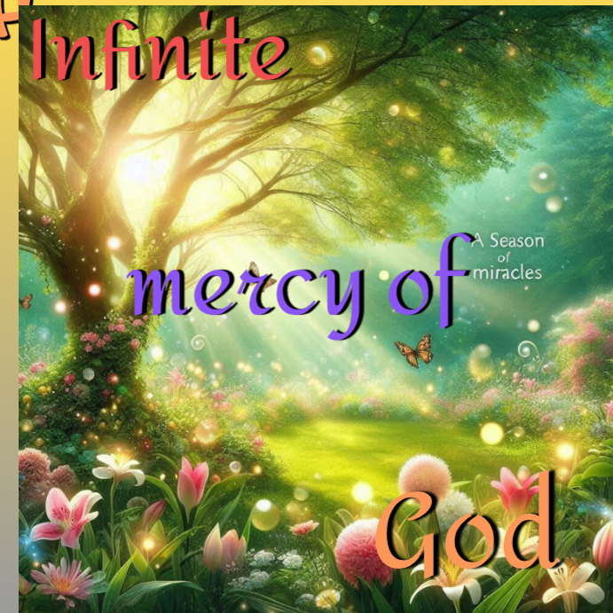 God mercy Yellow Floral Christmas Blessings Instagram Post Template ...