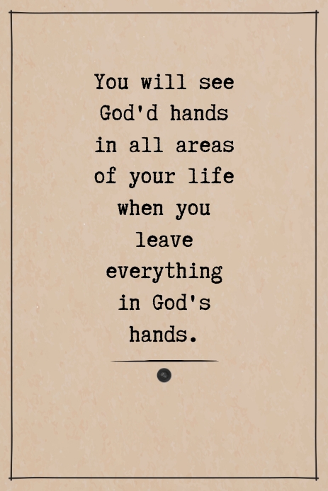 GODS HANDS Template PosterMyWall
