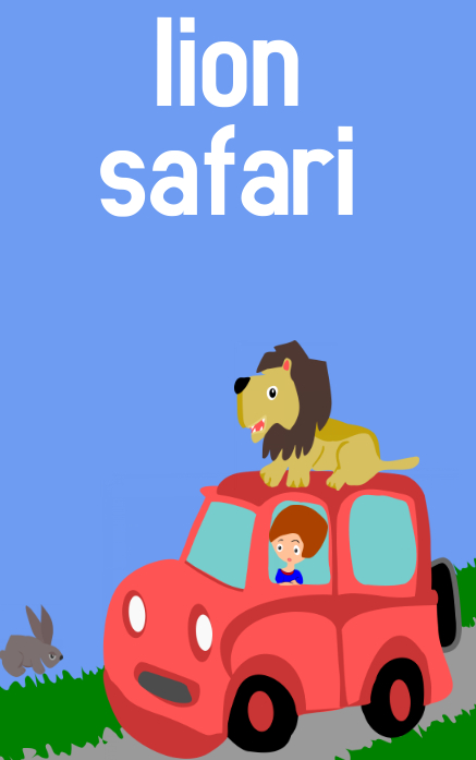 Lion safari Kindle / Okładki książek template