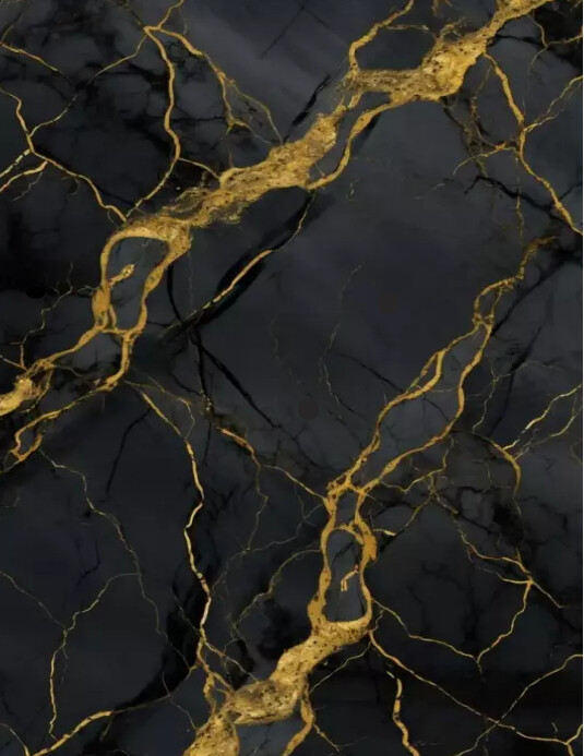 Gold black background template Folheto (US Letter)