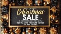 Gold Christmas Sale Digital Display (16:9) template