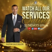 gold church design template Pos Instagram