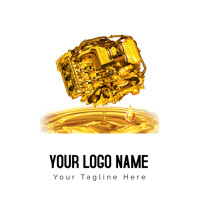 Bianco Gold-colored Vehicle Engine Logo Logo Template