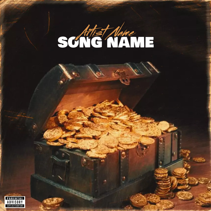 Gold Cover Album music art trap mixtape rap | PosterMyWall