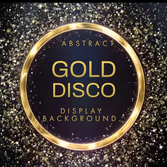 Copy of Gold Disco Display Background Post Template | PosterMyWall