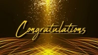 Gold Elegant Congratulations Video Message ตัวอย่างภาพบน YouTube template