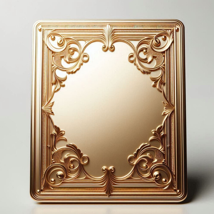 Gold frame Template | PosterMyWall