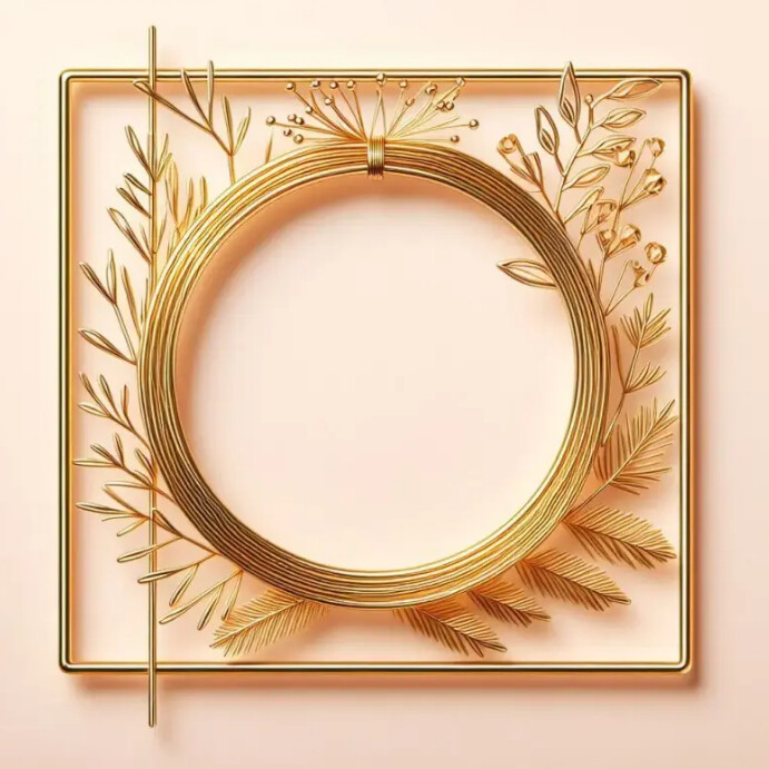 Gold frame Template | PosterMyWall