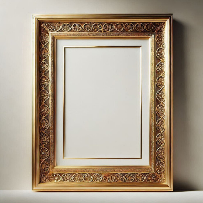 Gold frame Template | PosterMyWall