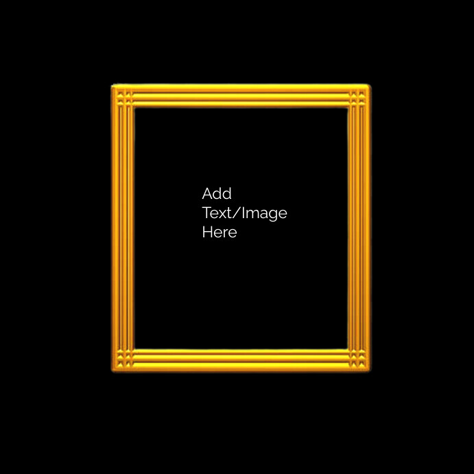 Gold Frame Template | PosterMyWall