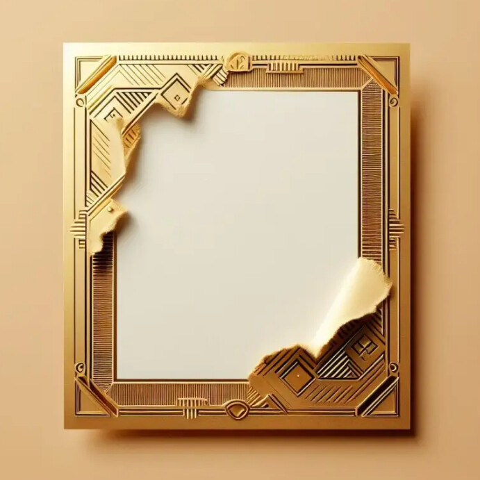 Gold Frame For Topic Copy of Gold frame | PosterMyWall