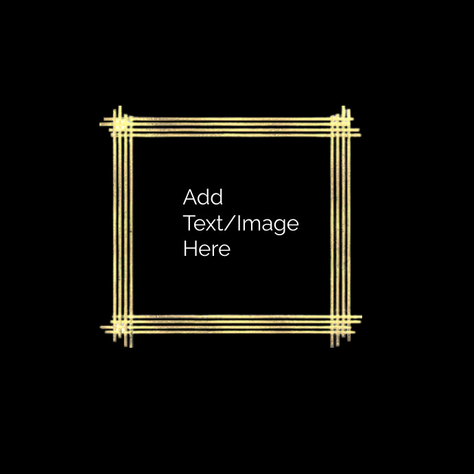 Gold Frame template | PosterMyWall