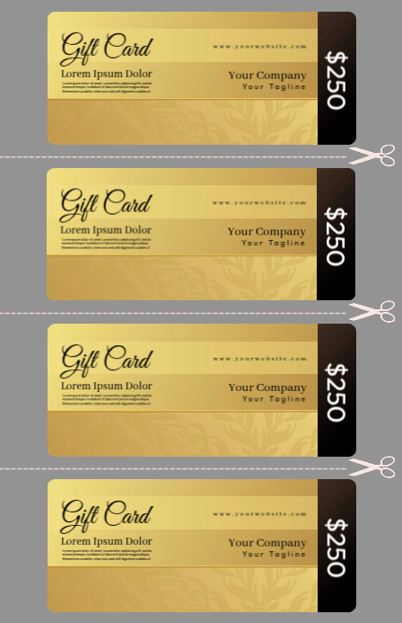 Gold Gift Voucher Template | PosterMyWall