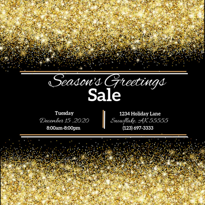 Gold Glitter Template PosterMyWall
