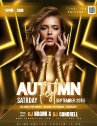 Brun Autumn Fest Celebration Volantino Template