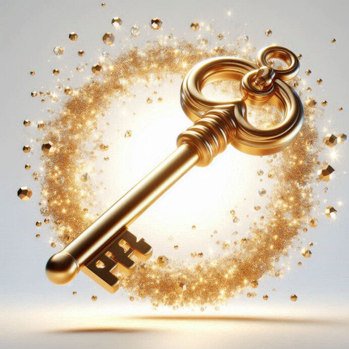 Gold Key Text Background Plantilla de Gold key background | PosterMyWall