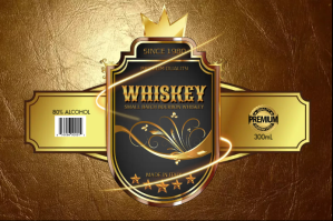 Brown Whiskey Label Label Template