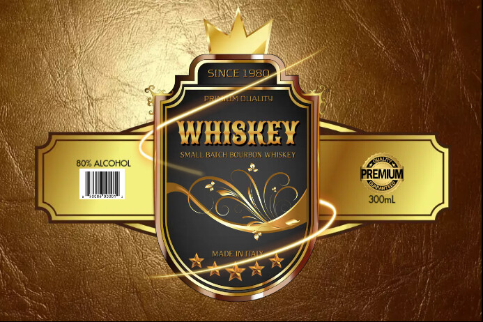 Gold label Template | PosterMyWall