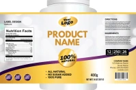 Gold Label Design Étiquette template