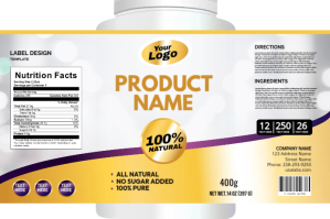Gold Label Design 标签 template