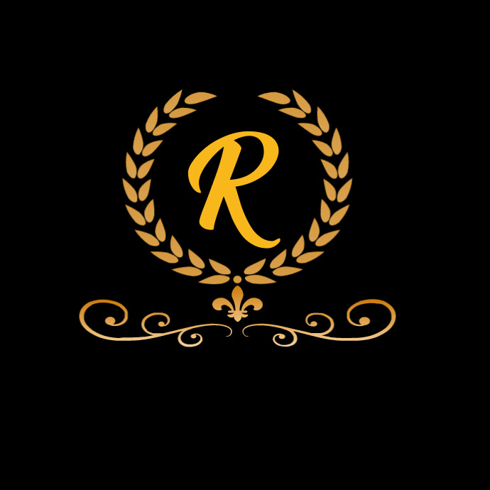 Gold Letter Label Templat | PosterMyWall