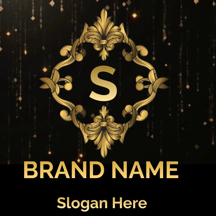 Gold Letter Logo Template | PosterMyWall