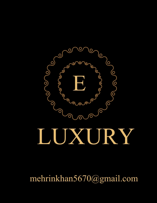 gold letter logo Flyer (US Letter) template