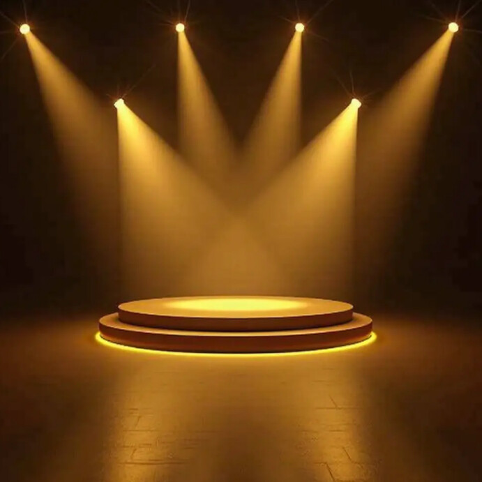 Gold lighting stage background Template | PosterMyWall