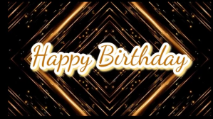 黑色 Birthday Desktop Wallpaper Digitalt display Template