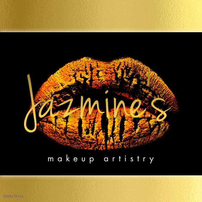 Gold Lips Makeup Artist Logo Template Postermywall Gold Lips Makeup Artist Logo Template Postermywall
