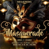 Gold Masquerade Instagram Post template