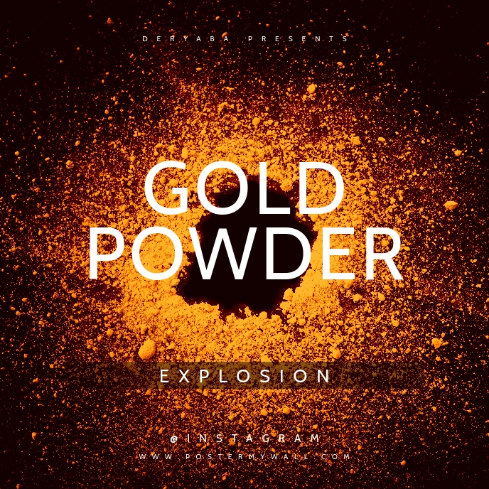 Powder Cd Gold Powder Mixtape CD Cover Template | PosterMyWall