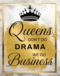 Gold Professional Boss Lady Quote Wall Art Pr Poster/Wandzeitung template