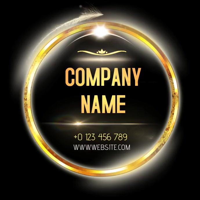 GOLD PROFESSIONAL LOGO DESIGN TEMPLATE | PosterMyWall