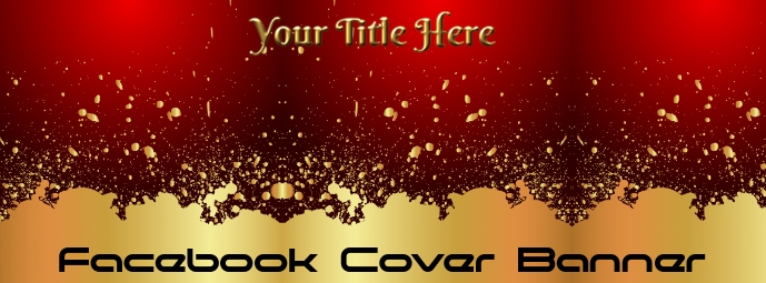 Gold Rot Facebook Banner Vorlage Postermywall