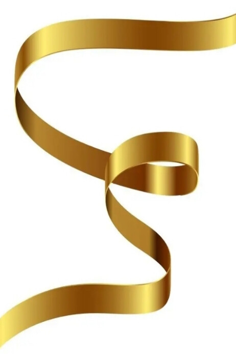 Gold Typeable Ribbon Template Gold ribbon Template | PosterMyWall