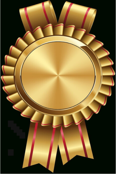 Gold Typeable Ribbon Template Copy of gold ribbon templates | PosterMyWall