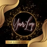 GOLD RING LOGO DESIGN TEMPLATE Логотип